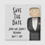 Custom Gay Wedding Magnet<br><div class="desc">You can personalise this gay wedding Save The Date magnet with any names and date you choose by using our easy-to-use personalisation tool.</div>