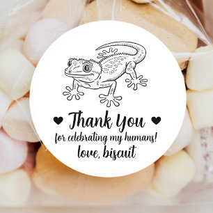 Custom Gecko Wedding Favour Stickers