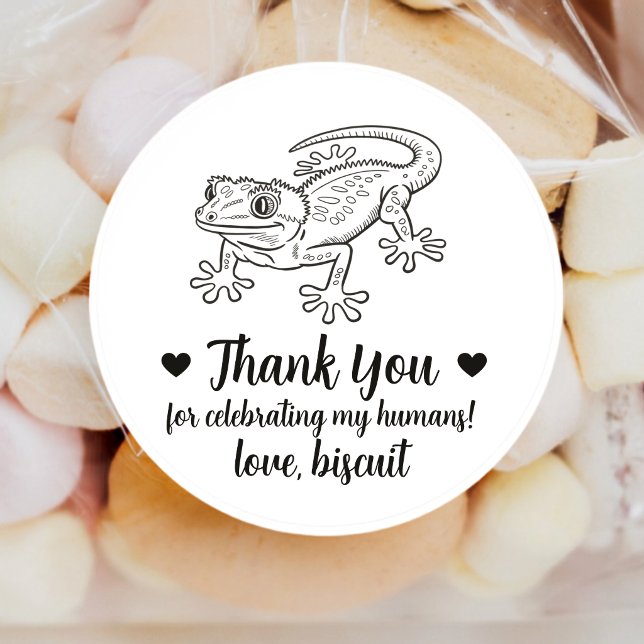 Custom Gecko Wedding Favour Stickers (Creator Uploaded)