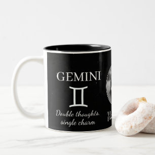 Custom Gemini Zodiac Mug with Name & Traits