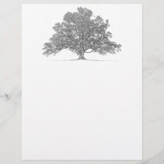 Custom Genealogy Oak Tree Stationary