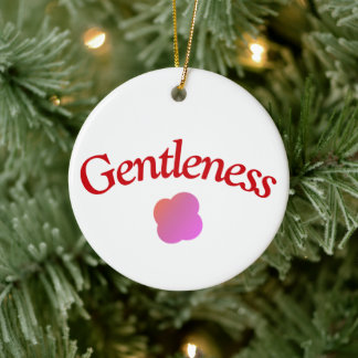 Custom Gentleness Ornament ｜Typography Pink Flower