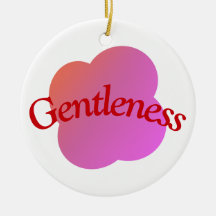 Custom Gentleness Ornament ｜Typography Pink Flower
