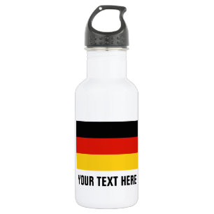 Custom German flag water bottles for Germany
