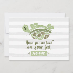 Custom Get Well Soon Hope You're Back On Feet