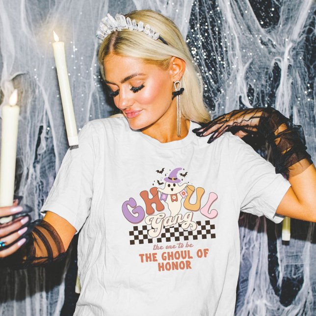 Custom Ghoul Gang Halloween Party Bach Party Group T-Shirt (Creator Uploaded)