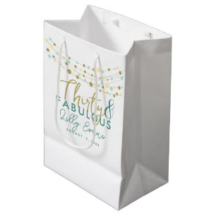 custom gift bag milestone birthday, any age, 30th