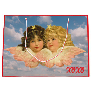 CUSTOM GIFT BAG TWIN ANGELS XOXO