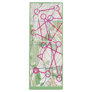 Custom Gift Bag - Wine - Orienteering course