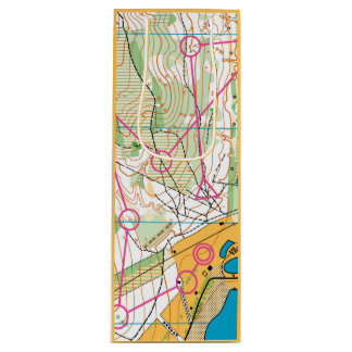 Custom Gift Bag - Wine - Orienteering map
