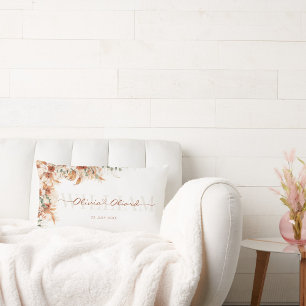 Custom Gift for Couple , Wedding & Bridal Shower Lumbar Cushion