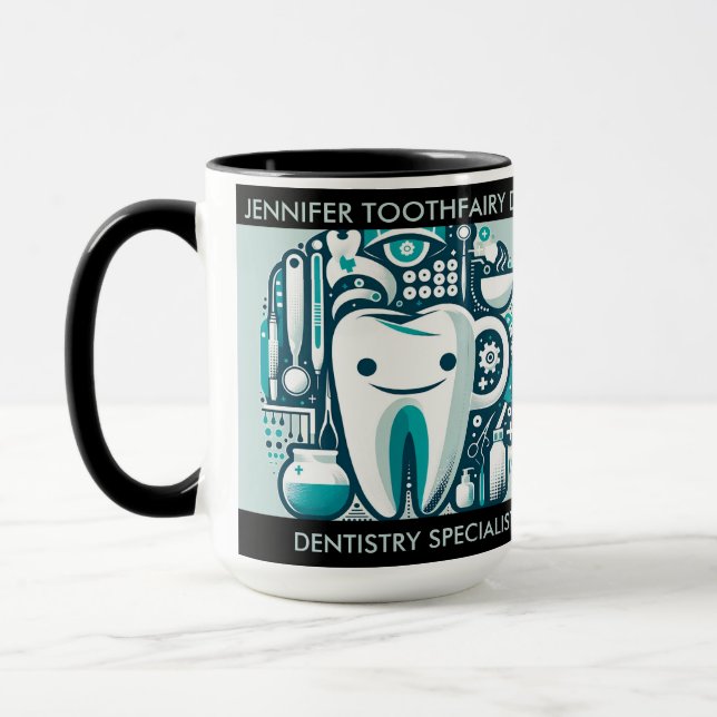 Custom Gift for Denstist Mug (Left)