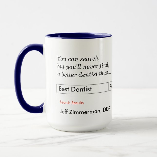 Custom Gift for Dentist Mug (Left)