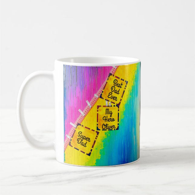 Custom Gift for Fathers Day Coffee Mug (Left)