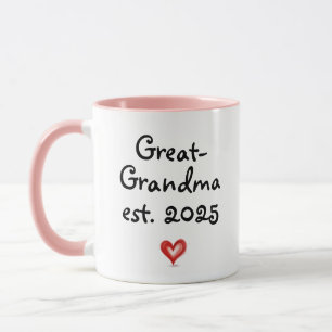 Custom Gift For Great-Grandma, Personalized Year   Mug