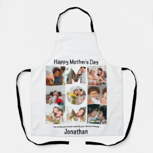 Custom Gift for Mum Mothers Day 9 Photo Collage Apron
