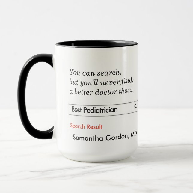 Custom Gift for Paediatrician Mug (Left)