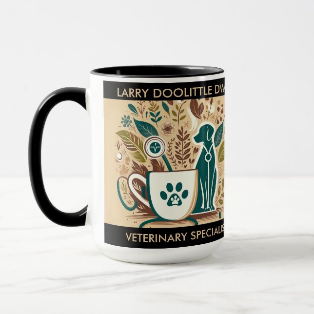 Custom Gift for Veterinarian Mug (Left)