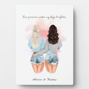 Custom gift Friendship, Personalised Bestie gift Plaque