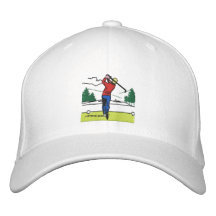 Custom Gift Swinging Golfer on Classic