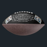 Custom Gift To Our Grandson with 2 Photos Football<br><div class="desc">Personalised Custom Gift To Our Son Grandson Daughter Granddaughter,  quotes for grandson,  inspirational words for grandson,  proud of my grandson quotes.</div>