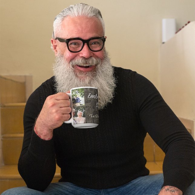 Custom Gifts for Older Parents Couples Grey Mug (Custom Gifts for Older Parents Couples Gray Mug)