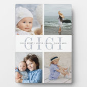 Custom "Gigi" Grandchildren Photo Collage Plaque (Front)