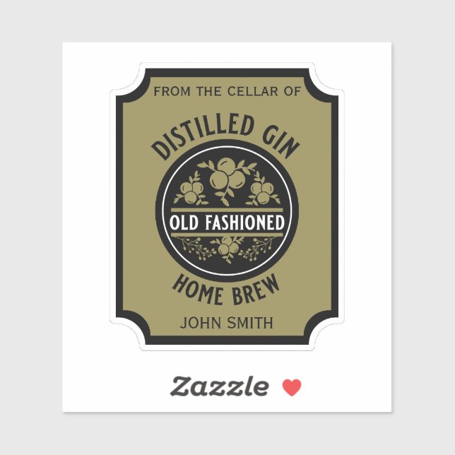 Custom Gin Bottle (Sheet)