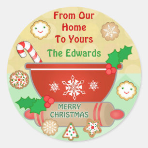 Custom Gingerbread Christmas Cookies Stickers