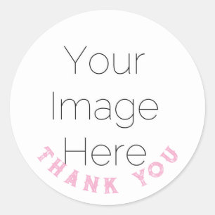 custom girl Baby Shower Thank You Photo Sticker