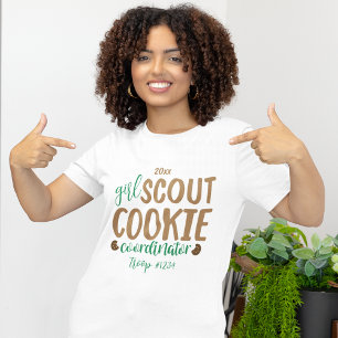 Custom Girl Scout Cookie Coordinator Volunteer T-Shirt