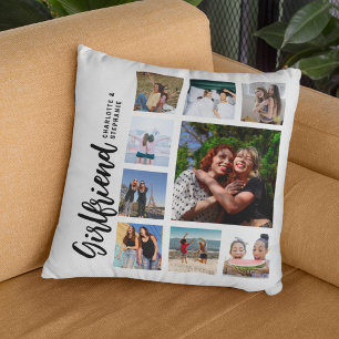 Custom Girlfriend Photo Collage Cushion