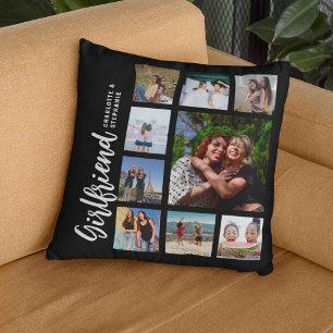 Custom Girlfriend Photo Collage Cushion