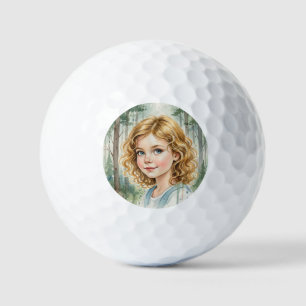 Custom girls Face Funny  Party Personalised  Golf Balls
