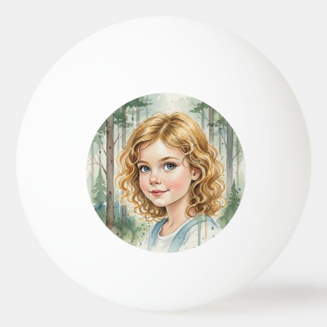 Custom girls Face Funny  Party Personalised  Ping Pong Ball (Front)