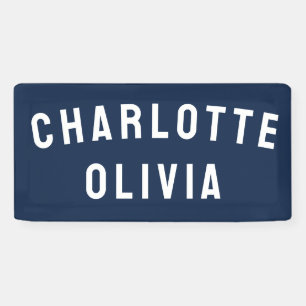 Custom Girl's Name Personalised Nursery for her Banner