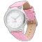 Custom Girls Name Pink Glitter Strap Kids Watch