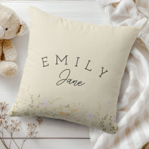 Custom Girls Name Sign Wildflower Nursery Decor