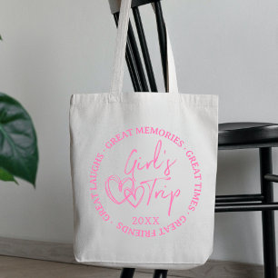 Custom Girls Trip 2025 Women Girl Vacation Weekend Tote Bag