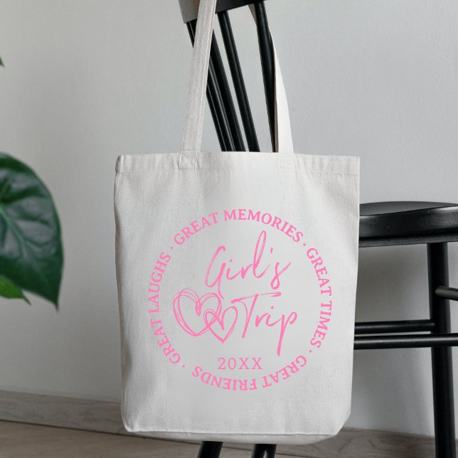 Custom Girls Trip 2025 Women Girl Vacation Weekend Tote Bag (Creator Uploaded)