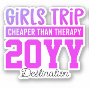 Custom Girls Trip Cheaper Than Therapy Ombre