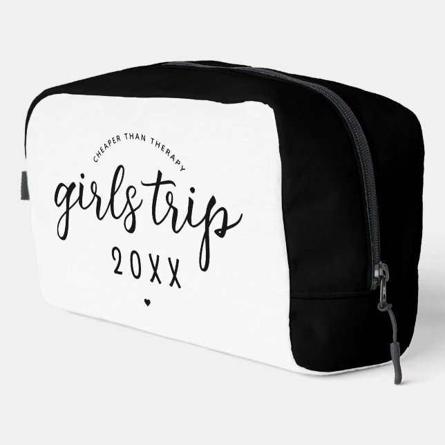 Custom Girls Trip Cheaper Than Therapy  Vacation Dopp Kit (Right Corner)
