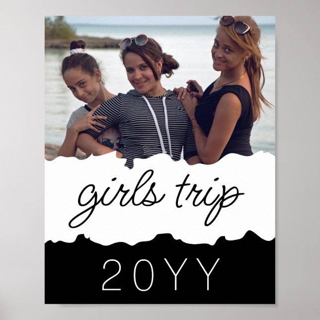 Custom Girls Trip | Girls weekend Getaway Souvenir Poster (Front)