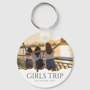 Custom Girls Trip   Girls weekend Photo Key Ring