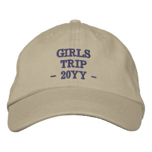 Custom Girls Trip Girls Weekend Vacation Embroidered Hat