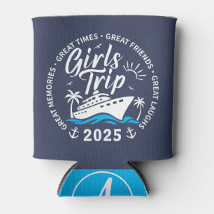 Custom Girls Trip Group Matching Cruise Vacation Can Cooler