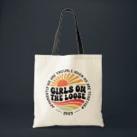 Custom Girls Trip Group Matching Summer Vacation Tote Bag<br><div class="desc">Custom “Girls on the Loose” t-shirt is the perfect uniform for your 2025 girls trip,  bachelorette bash,  or weekend getaway. This tee is perfect for group photos,  beach walks,  wine tours,  or just causing a little stylish chaos.</div>