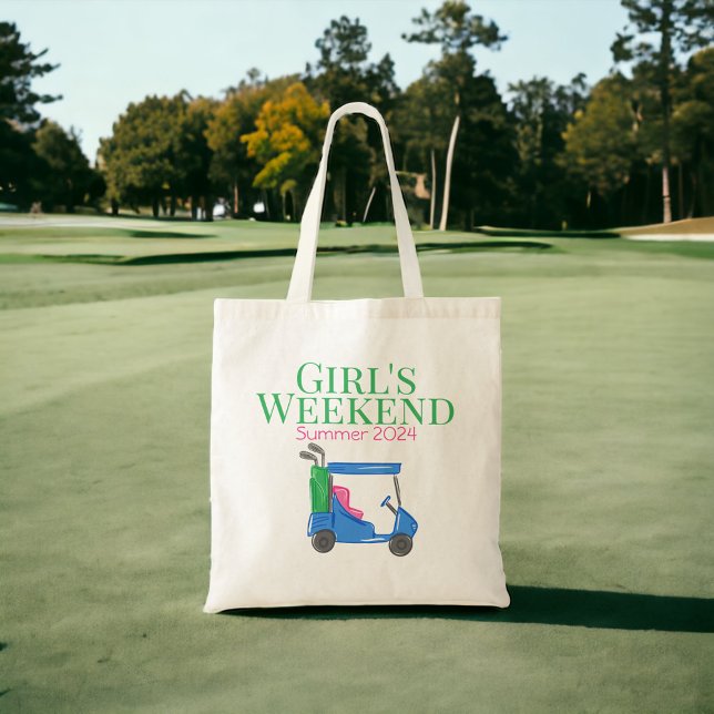 Custom Girls Weekend Bachelorette Golf Tote Bag (Creator Uploaded)