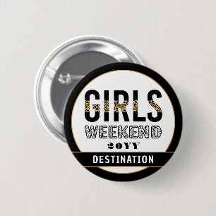 Custom Girls Weekend Girls Trip Vacation 6 Cm Round Badge