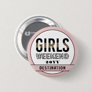 Custom Girls Weekend Girls Trip Vacation 6 Cm Round Badge